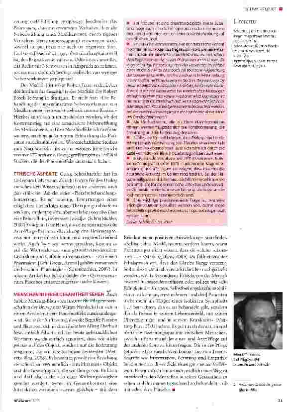 Vorschauseite 3: Placebo - Nocebo: die gegensätzlichen Brüder