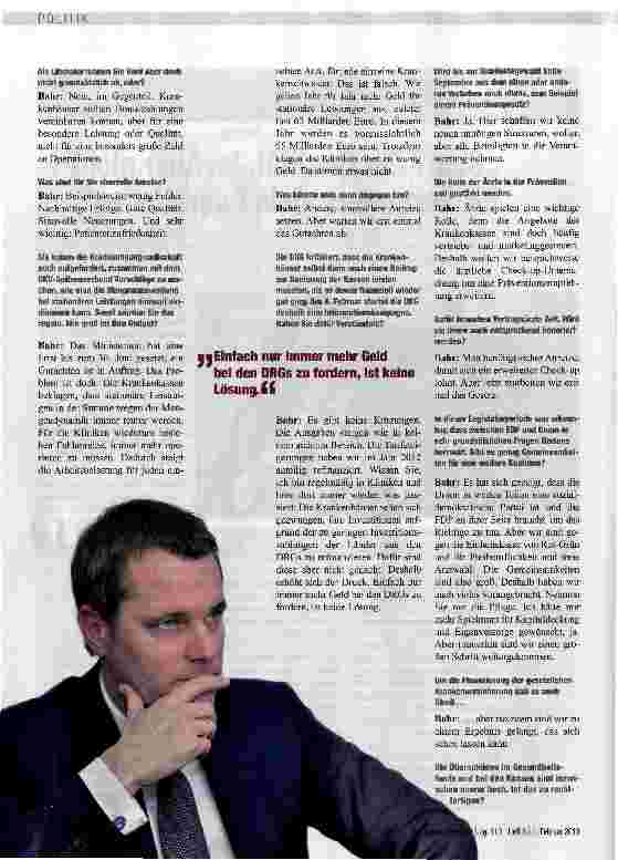 Vorschauseite 2: „Boni? Für Qualität, ja. Aber nicht für besonders viele Operationen