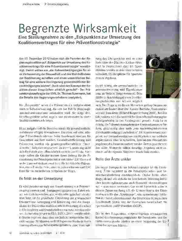 Vorschauseite 1: Begrenzte Wirksamkeit