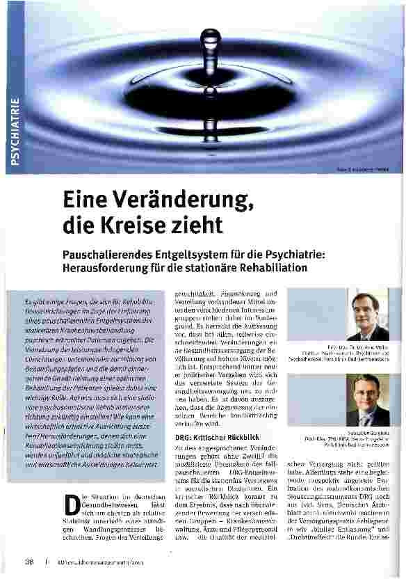 Vorschauseite 1: Eine Veränderung, die Kreise zieht