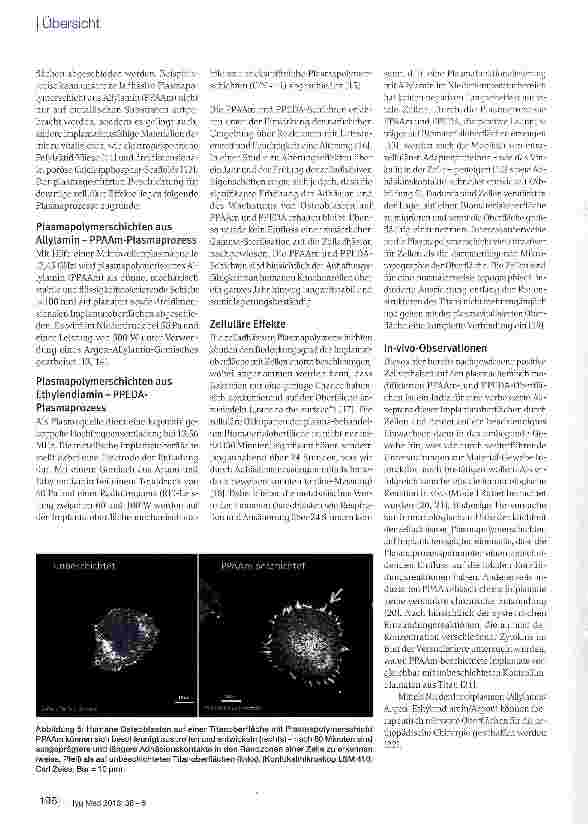 Vorschauseite 5: Physikalische Plasmaprozesse zurOberflächen-Funktionalisierung von Implantaten für die Orthopädische Chirurgie