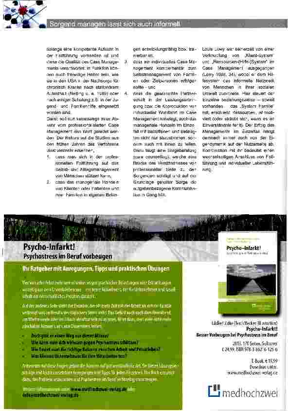 Vorschauseite 3: Sorgend managen lässtsich auch informell: Ein Rekurs auf die Anfänge des Verfahrens