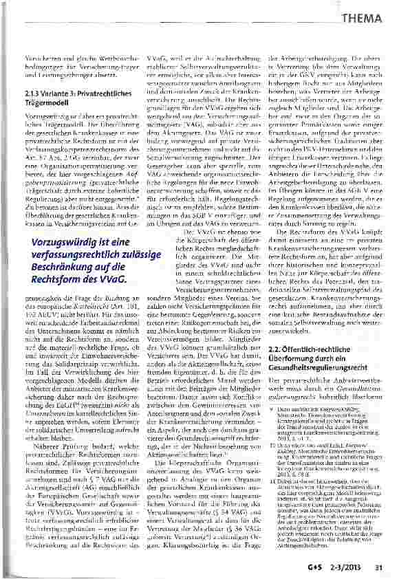 Vorschauseite 4: Die monistische Einwohnerversicherung als Perspektive für den Übergang von einer dualen in eine integrierte Krankenversicherungsordnung