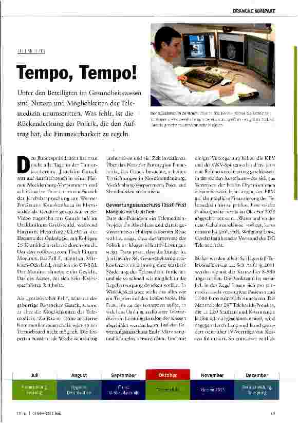 Vorschauseite 1: Tempo, Tempo!