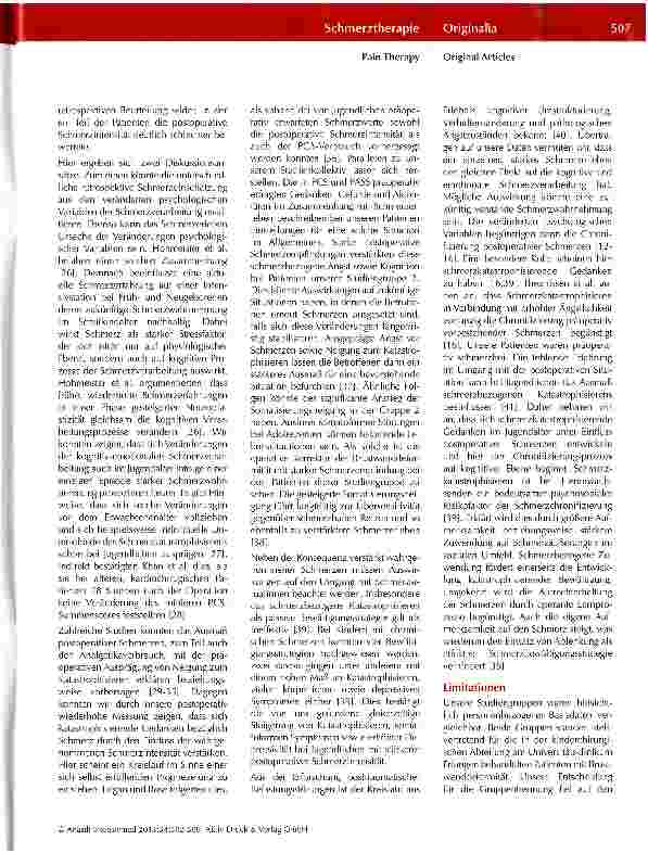 Vorschauseite 6: Wie verändern sich psychologische Variablen der Schmerzverarbeitung nach einer Operation?
