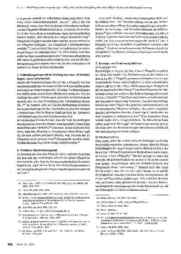 Vorschauseite 3: Die Pflege naher Angehöriger - PflegeZG und Familien-pflegeZG sowie Möglichkeiten der Personalvertretung