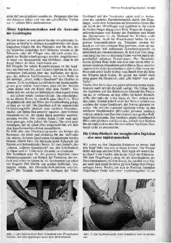Vorschauseite 2: Die Christa Methode der intraglutealen Injektion
