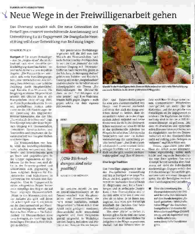 Vorschauseite 1: Neue Wege in der Freiwilligenarbeit gehen