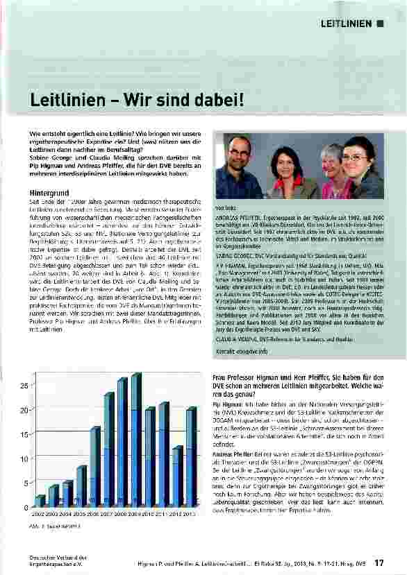 Vorschauseite 1: Leitlinien - Wir sind dabei!