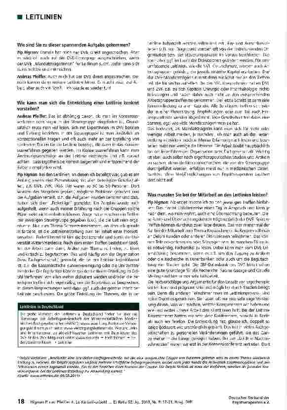 Vorschauseite 2: Leitlinien - Wir sind dabei!