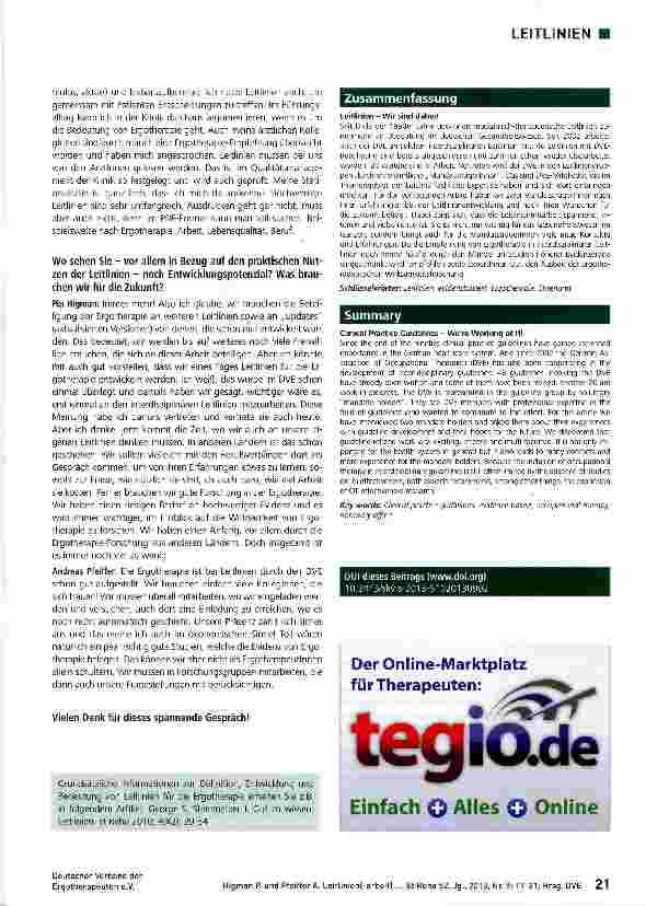 Vorschauseite 5: Leitlinien - Wir sind dabei!