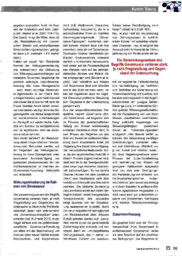 Vorschauseite 3: Vereinnahmung des Case Managements von Politik und Verwaltung?