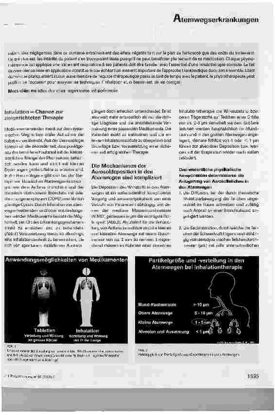 Vorschauseite 2: Inhalative Therapie von Atemwegserkrankungen -Nichts als heiße Luft?