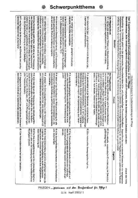 Vorschauseite 4: Expertenstandards in der Pflege am Beispiel des Expertenstandards Dekubitusprophylaxe, E.-M. Panfil Eine Tagungsdokumentation, Teil 1