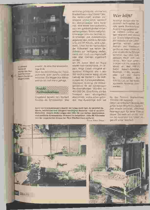 Vorschauseite 3: Auf dem Berg Igman bei Sarajevo hoffen sie auf Hilfe aus Deutschland VMTH - ein kleiner Verein engagiert sich