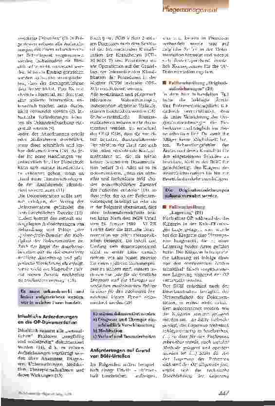 Vorschauseite 2: Anforderungen an die OP-Dokumentation