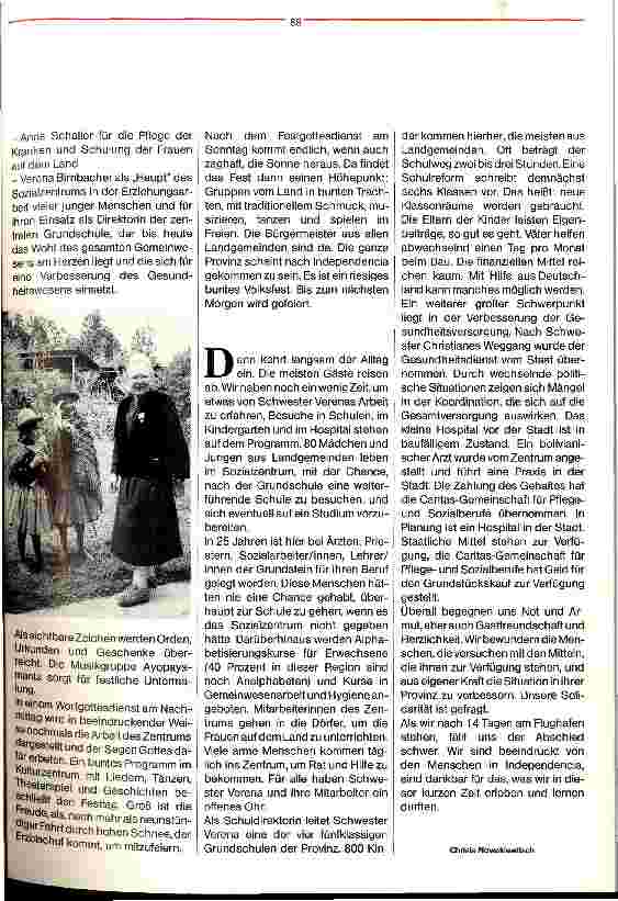 Vorschauseite 2: Gastfreunschaft trotz großer Armut 25 Jahre Sozialstation San Bonifacio in Indpendencia/Bolivien