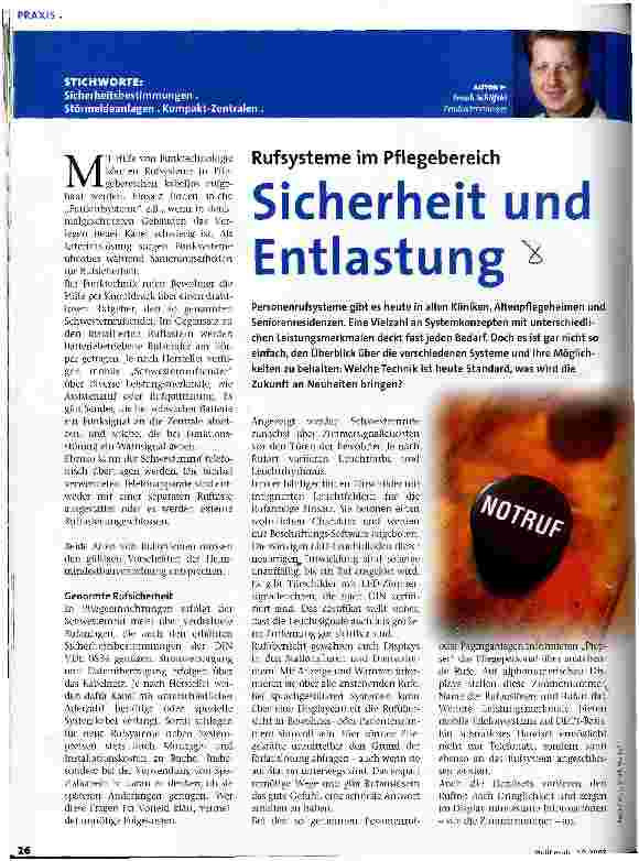 Vorschauseite 1: Sicherheit und Entlastung
