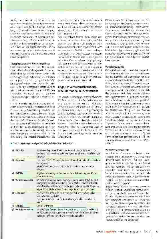 Vorschauseite 4: Kognitiv-verhaltenstherapeutische Behandlung Stotternder