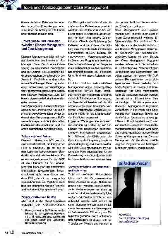 Vorschauseite 3: Tools und Werkzeuge beim Case Management