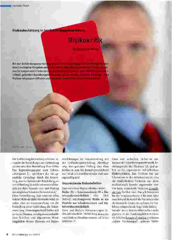 Vorschauseite 1: Risikokritik