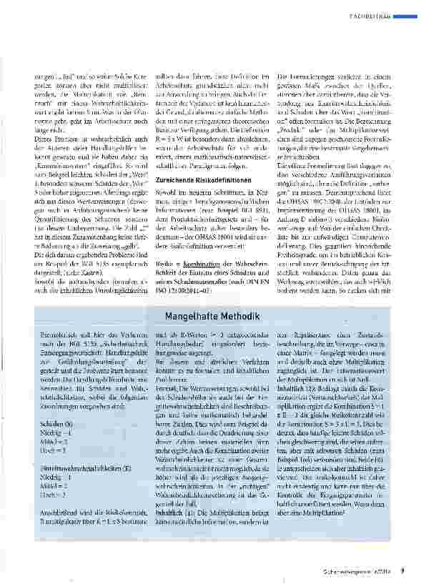 Vorschauseite 2: Risikokritik