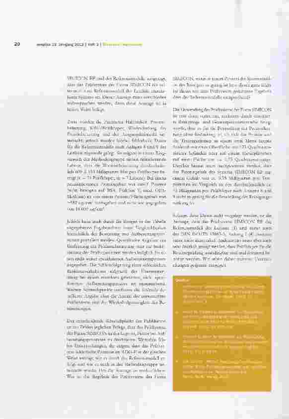 Vorschauseite 2: Leserbrief zum Beitrag »Neu für die Überwachung von RDG-E: das Prüfsystem SIMICON EF« der Autoren N. Richter und P. G. Simon, aséptica, Vol. 19, Heft 2, Seite 6-7 (2013)