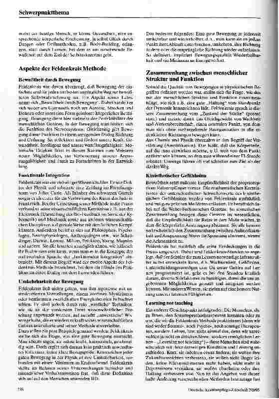 Vorschauseite 2: Die Feldenkrais-Methode