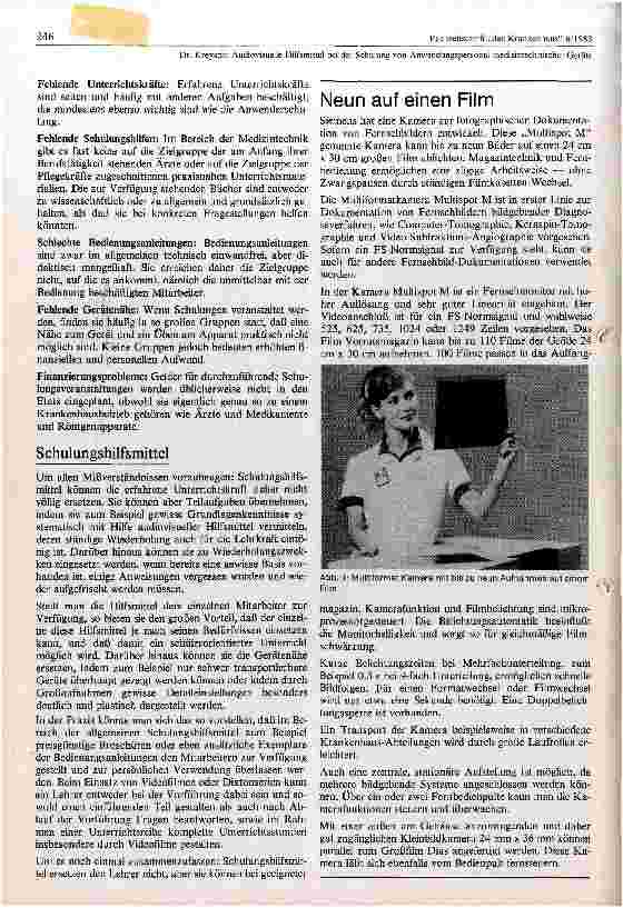Vorschauseite 2: Audiovisuelle Hilfsmittel bei der Schulung von Anwendungspersonal medizinischer Geräte