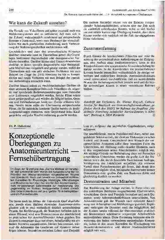 Vorschauseite 4: Audiovisuelle Hilfsmittel bei der Schulung von Anwendungspersonal medizinischer Geräte
