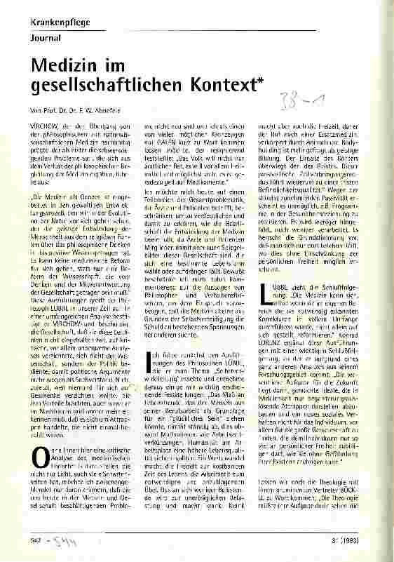 Vorschauseite 1: Medizin im gesellschaftlichen Kontext