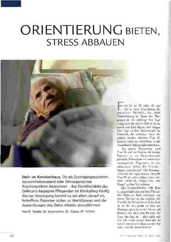 Vorschauseite 1: ORIENTIERUNG BIETEN, STRESS ABBAUEN