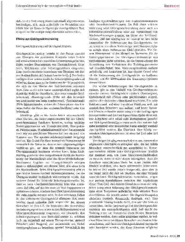 Vorschauseite 3: Gleichgewichtstraining in der neurologischen Rehabilitation