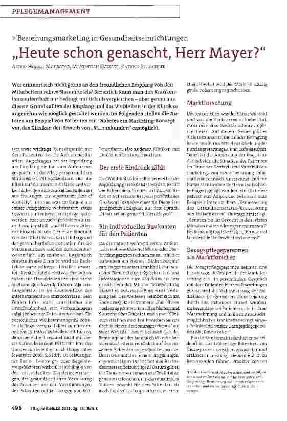 Vorschauseite 1: „Heute schon genascht, Herr Mayer?