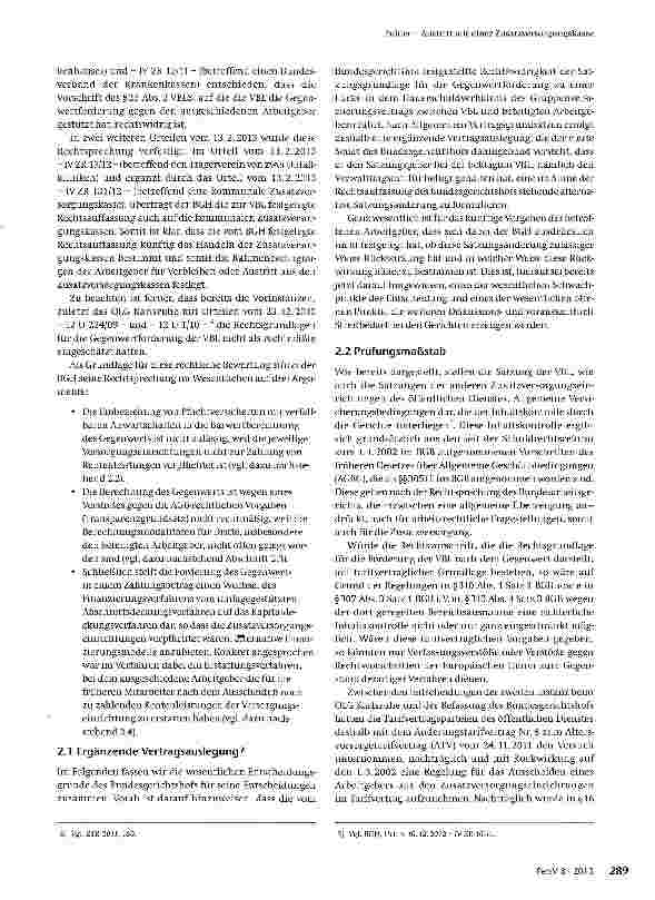 Vorschauseite 3: Austritt aus einer Zusatzversorgungskasse