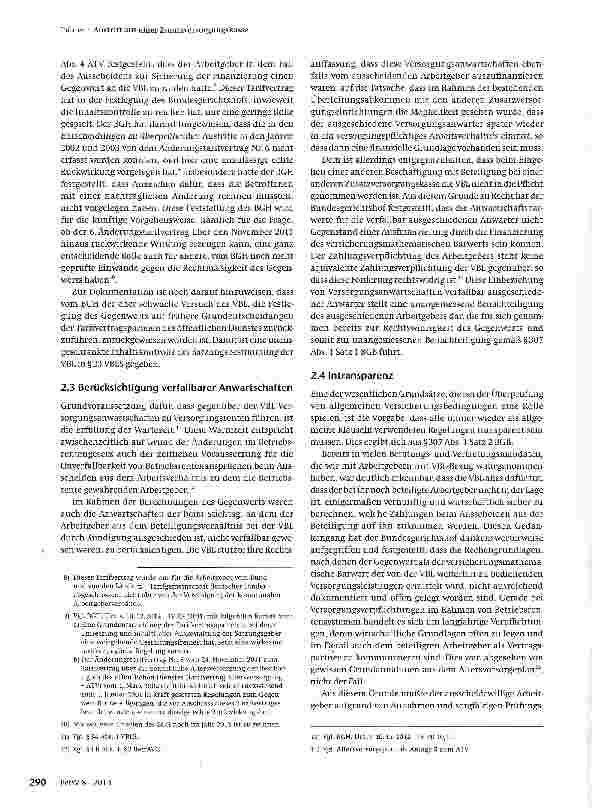 Vorschauseite 4: Austritt aus einer Zusatzversorgungskasse