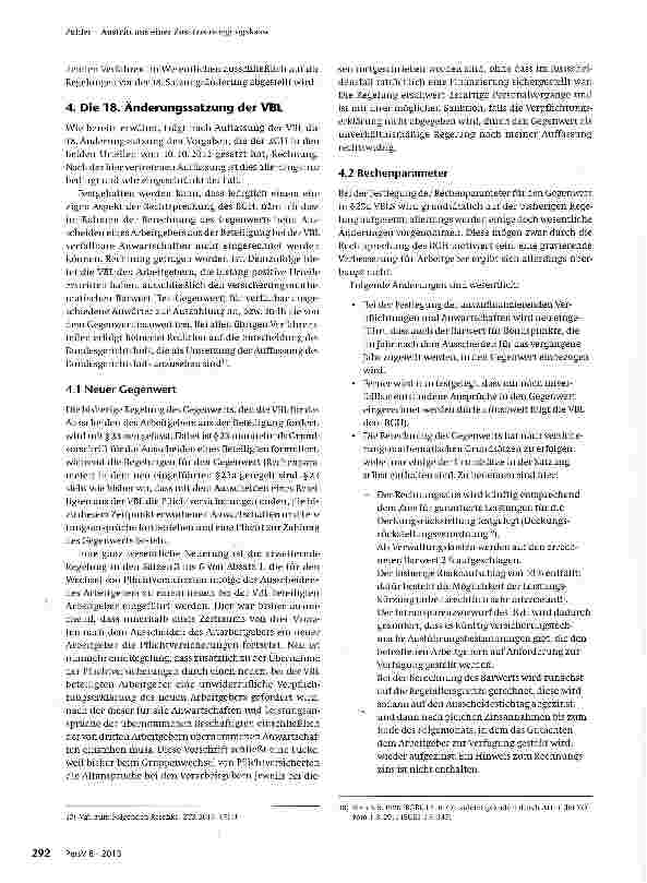 Vorschauseite 6: Austritt aus einer Zusatzversorgungskasse