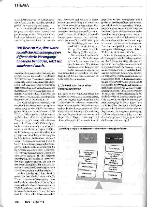 Vorschauseite 2: Innovationsförderung in der GKV