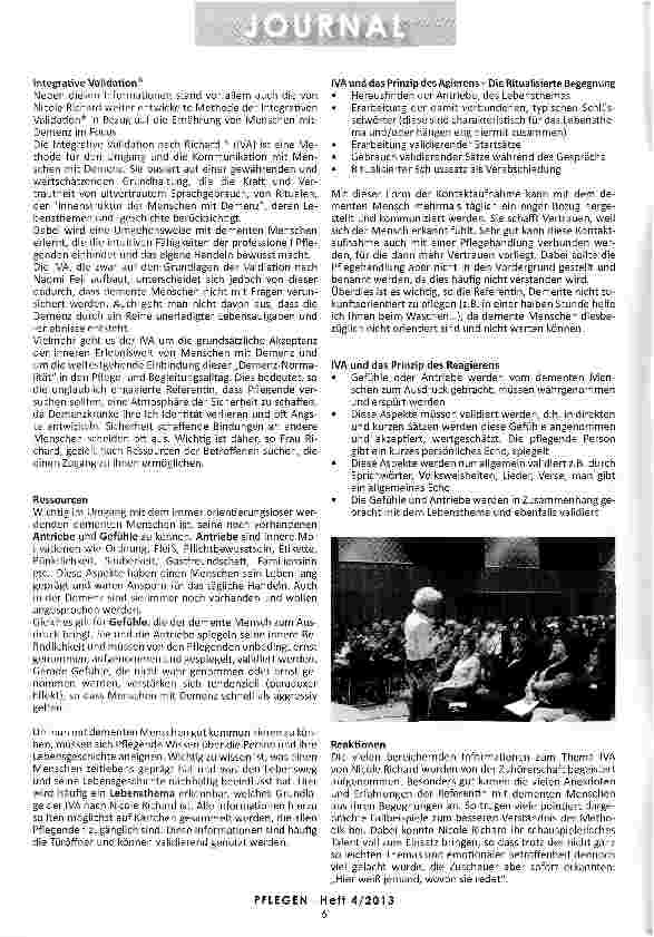 Vorschauseite 2: DEMENZ, ERNÄHRUNG UND INTEGRATIVE VALIDATION® NACH RICHARD