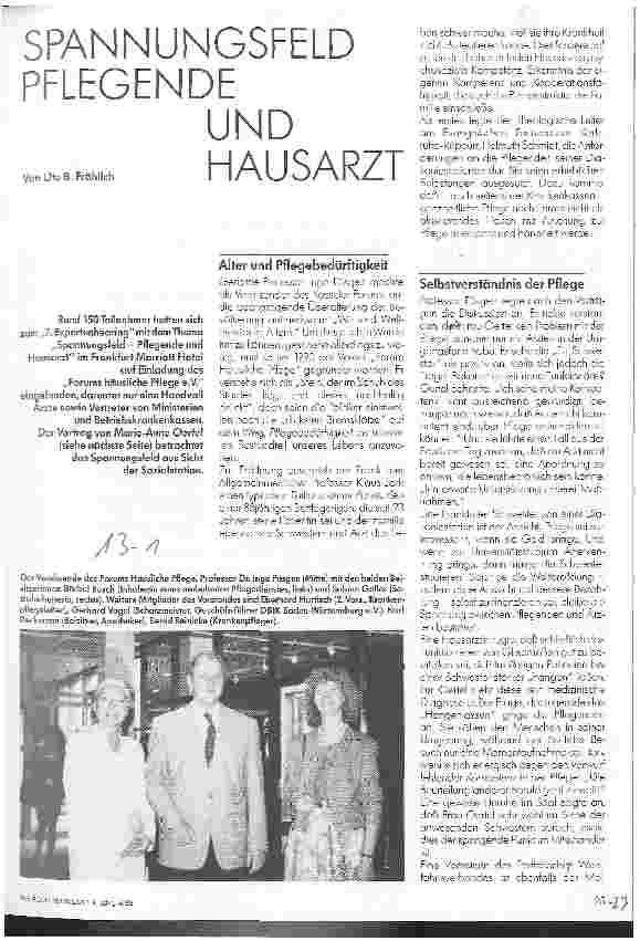 Vorschauseite 1: Spannungsfeld Pflegende und Hausarzt ... aus der Sicht der Sozialstation