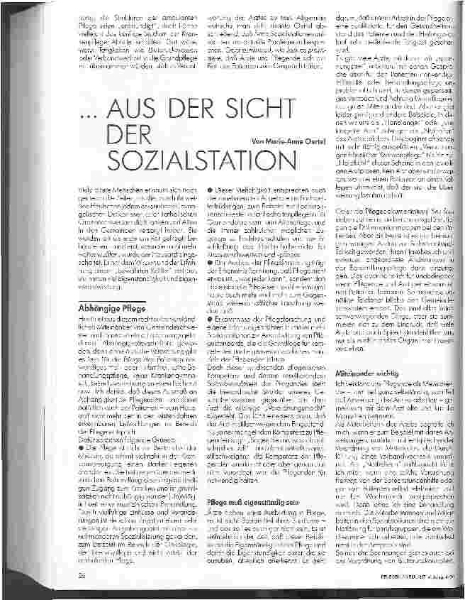Vorschauseite 2: Spannungsfeld Pflegende und Hausarzt ... aus der Sicht der Sozialstation