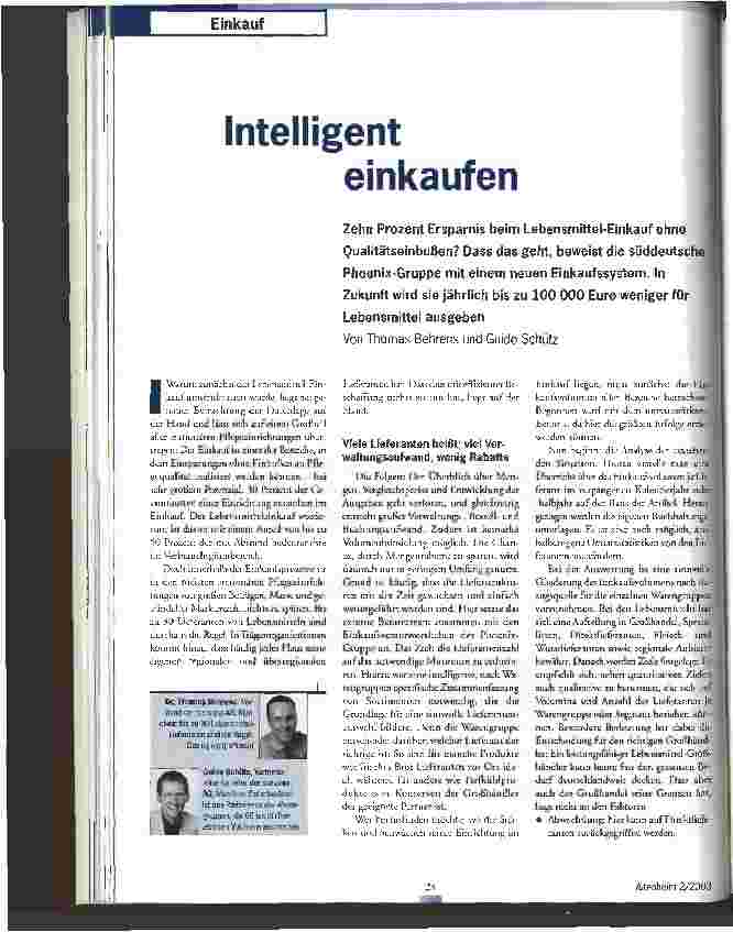 Vorschauseite 1: Intelligent einkaufen