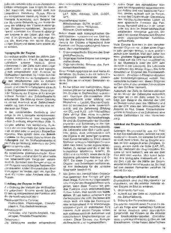Vorschauseite 2: Kinderheilkunde 36. Folge: Serumenzymdiagnostik - Theoretische Grundlagen
