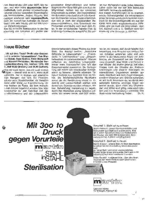 Vorschauseite 4: Kinderheilkunde 36. Folge: Serumenzymdiagnostik - Theoretische Grundlagen