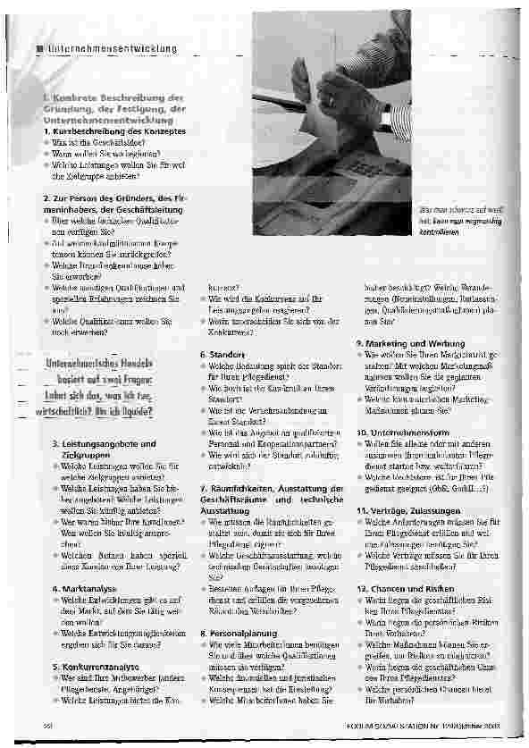 Vorschauseite 3: Schriftliches Konzept als Grundlage für den Erfolg
