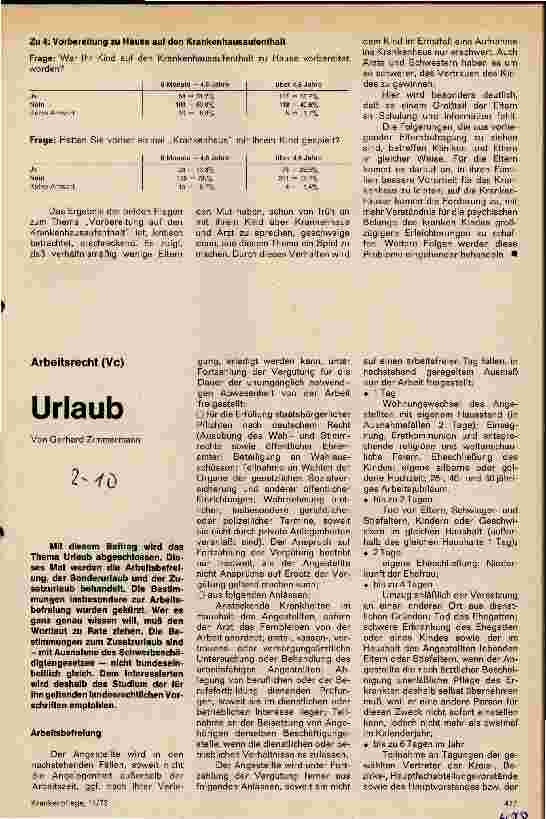 Vorschauseite 1: Arbeitsrecht: Urlaub