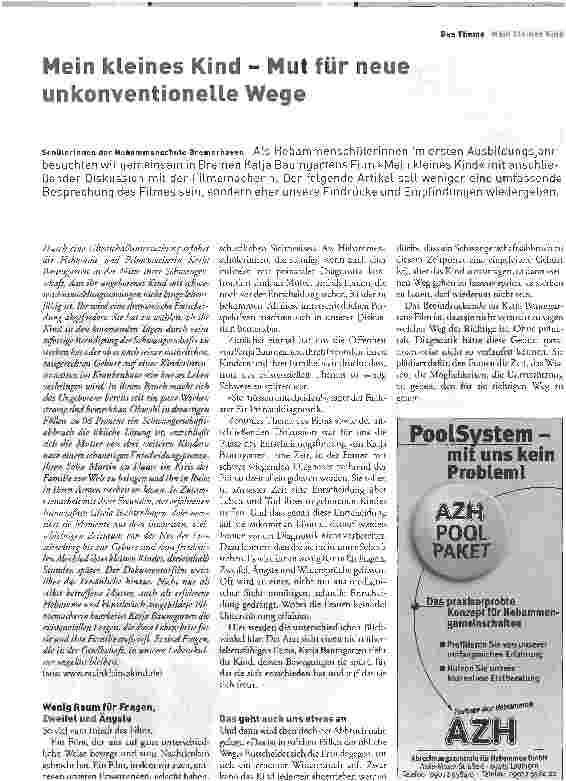 Vorschauseite 1: Mein kleines Kind - Mut für neue unkonventionelle Wege