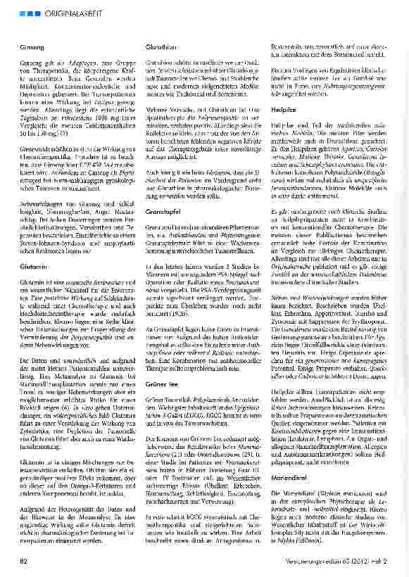 Vorschauseite 4: Komplementäre und Alternative Medizin in der Onkologie