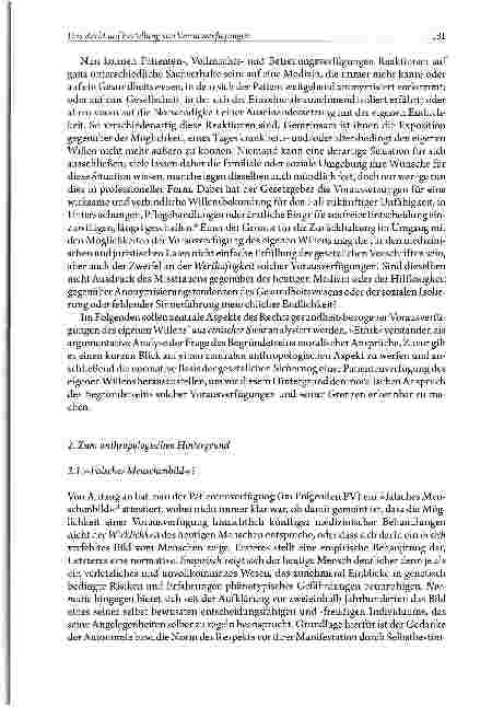 Vorschauseite 3: Das Recht auf Erstellung von Vorausverfügungen aus ethischer Sicht