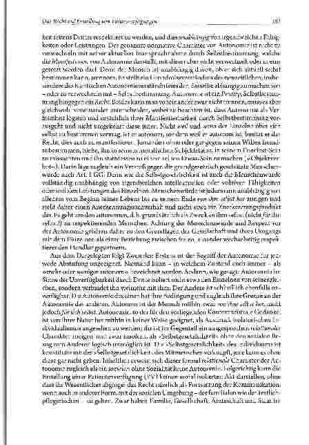Vorschauseite 5: Das Recht auf Erstellung von Vorausverfügungen aus ethischer Sicht